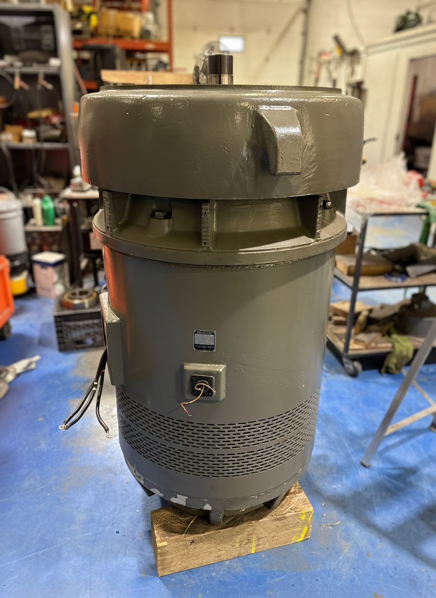450HP industrial motor completed at Complete Electric Calgary motor repair shop