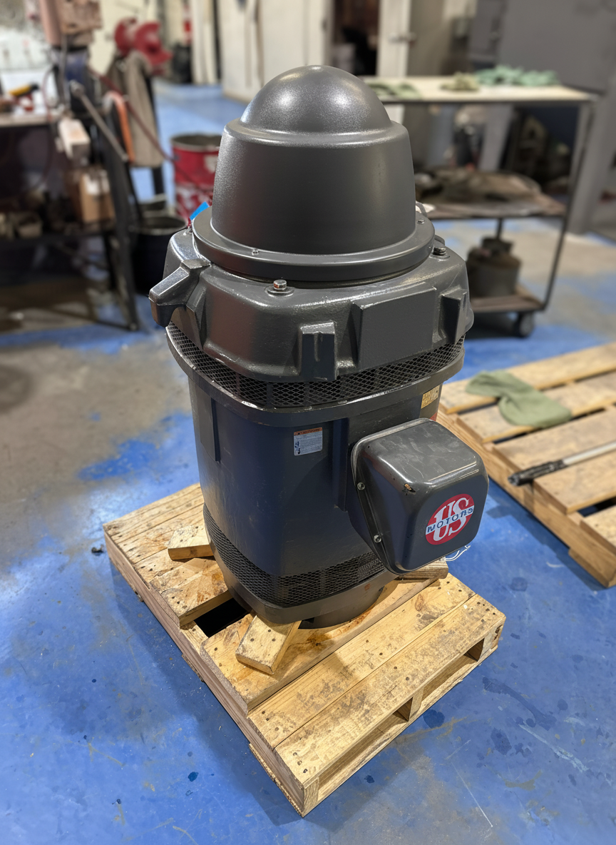 125HP motor after professional mechanical repair at Complete Electric Calgary